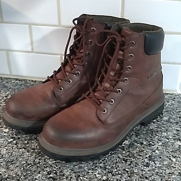 Lugz Shoes Lugz Mens Slip Resistant Brownblack Work Boots Size 3